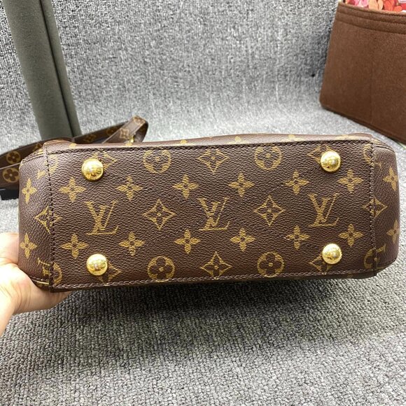 100% Authentic Louis Vuitton Montaigne BB Brown Monogram Canvas Satchel Bag - Picture 3 of 16